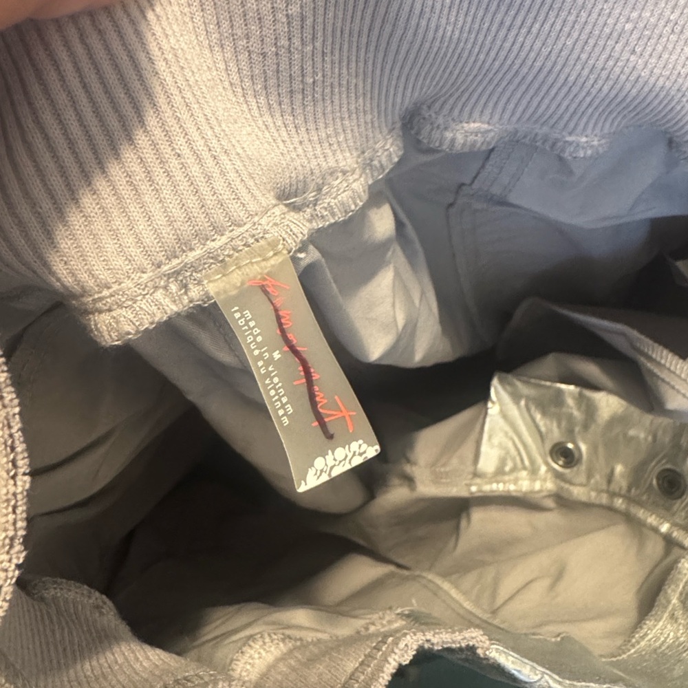 Free People METALLIC SILVER cargo pants - Picture 4 of 5